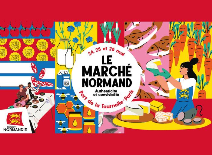 Fromagerie Réo au Marché Normand 2024 Paris petit camembert grand fromage brie beurre de baratte doux AOP Normandie