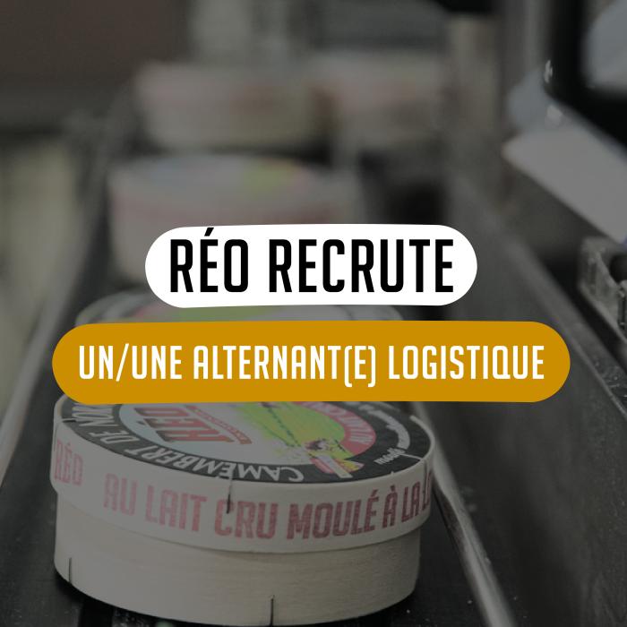 fromagerie reo recrutement alternance logistique rentrée scolaire étude 2025 2026
