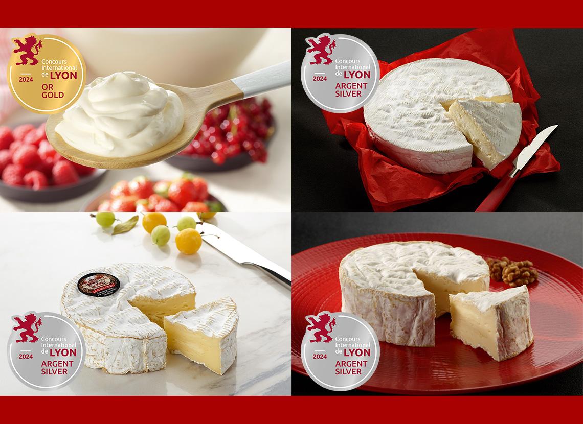Coucours international lyon fromagerie réo camembert de normandie AOP médailles crème fraiche épaisse grand fromage